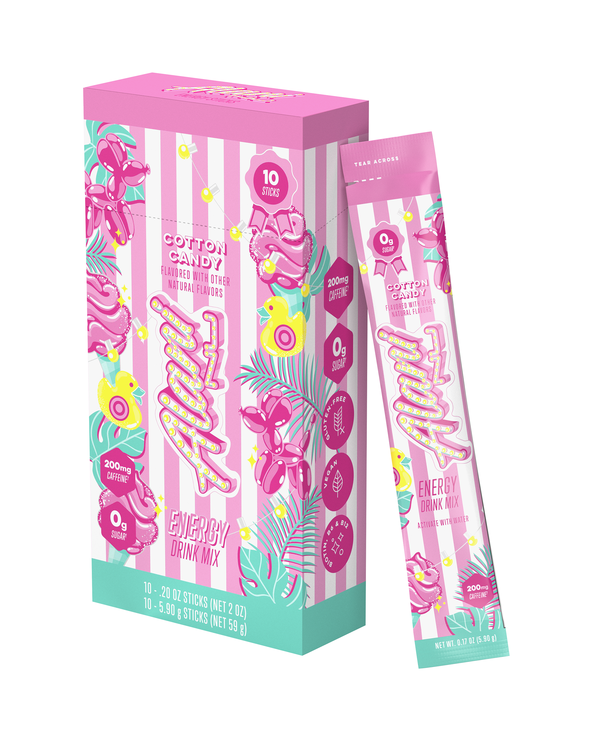 Energy Sticks - Cotton Candy #031AN