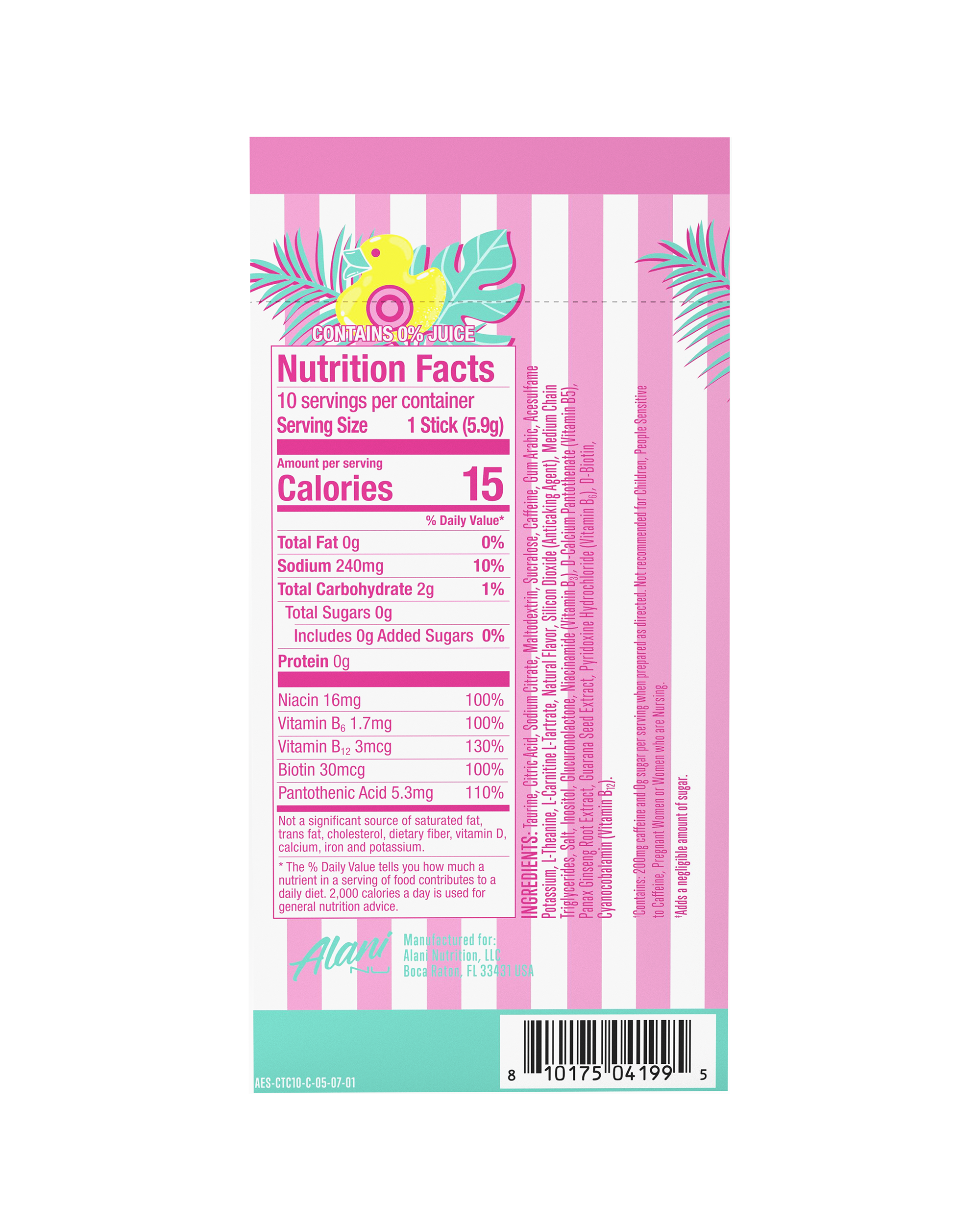 Energy Sticks - Cotton Candy #031AN