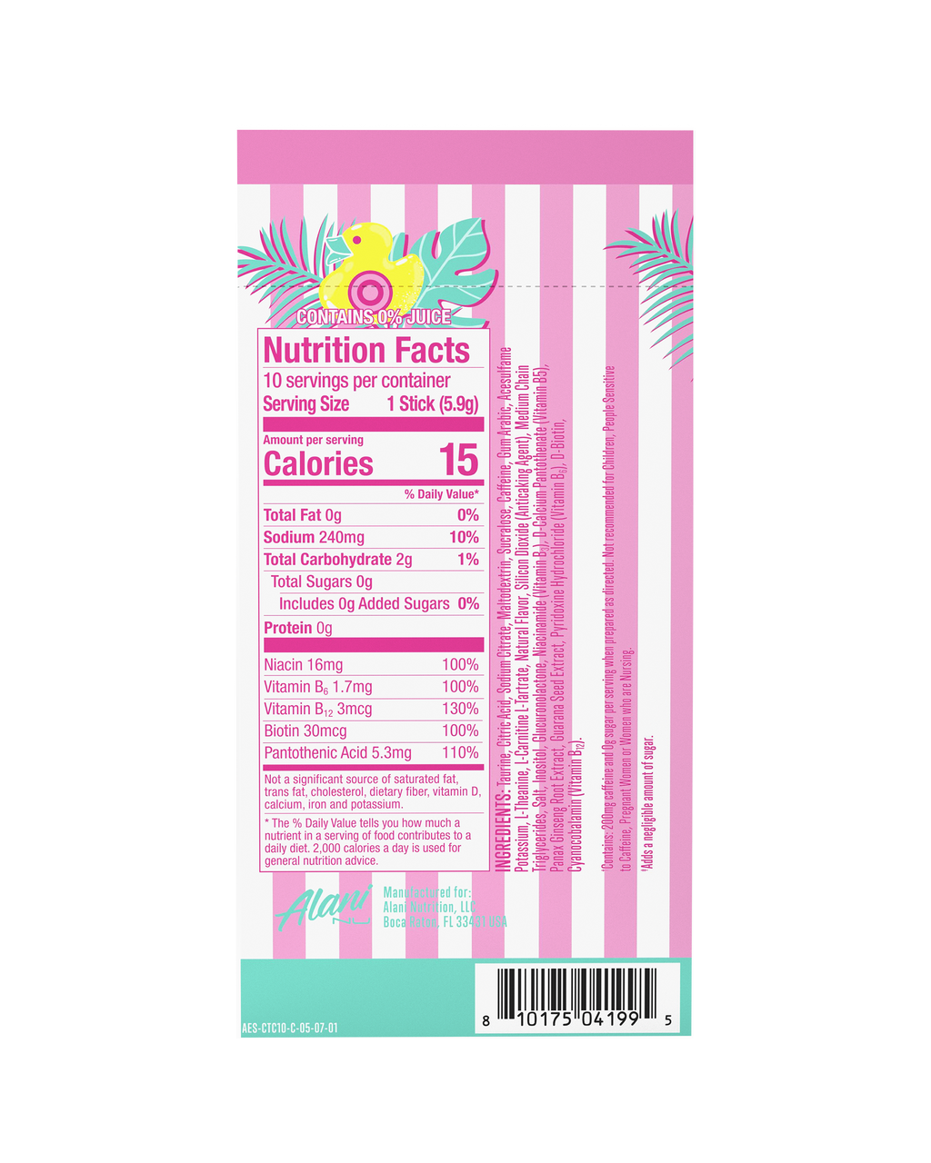 Energy Sticks - Cotton Candy #031AN