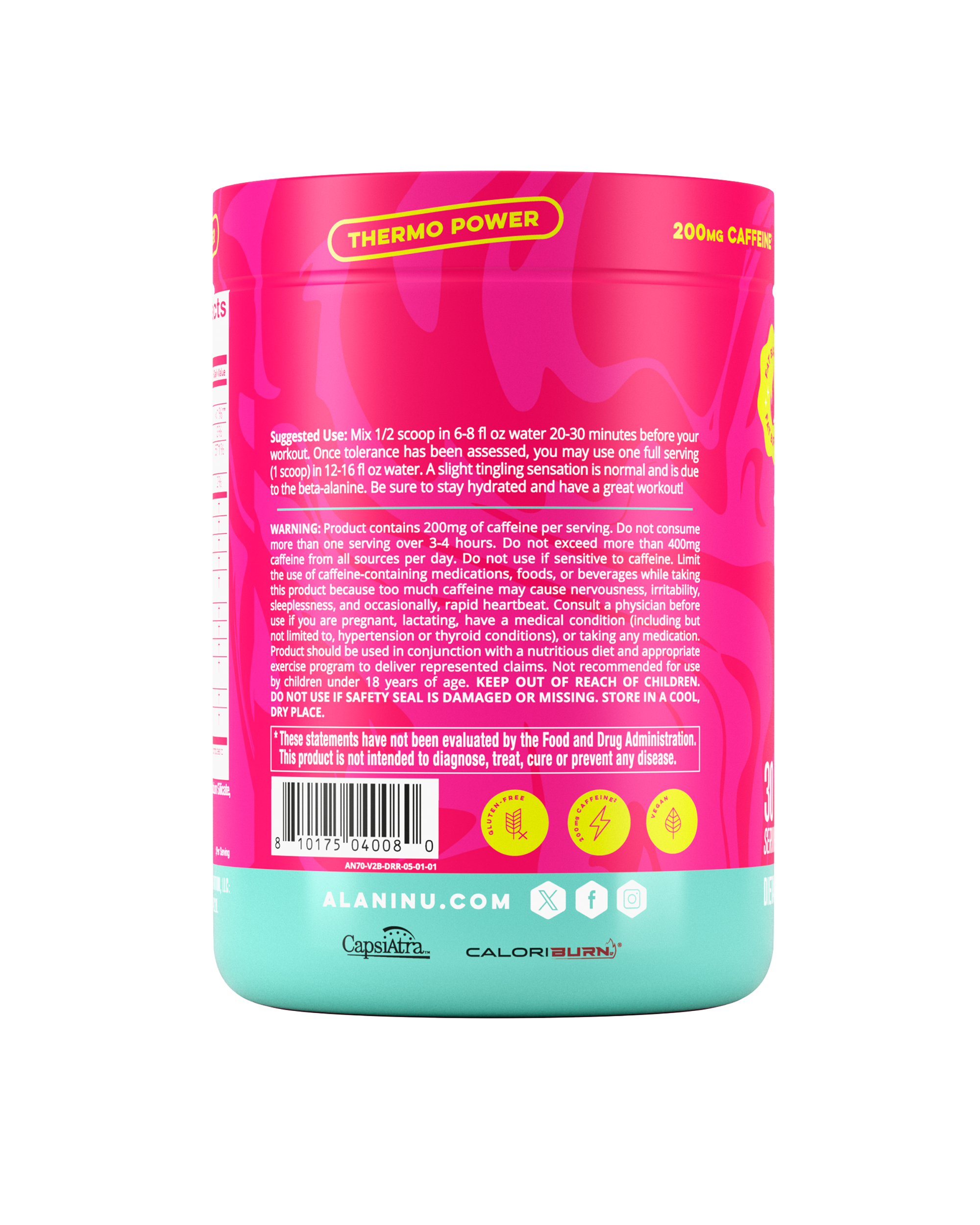 Pre-Workout+ Burn - Dragon Fruit Rush #047TC