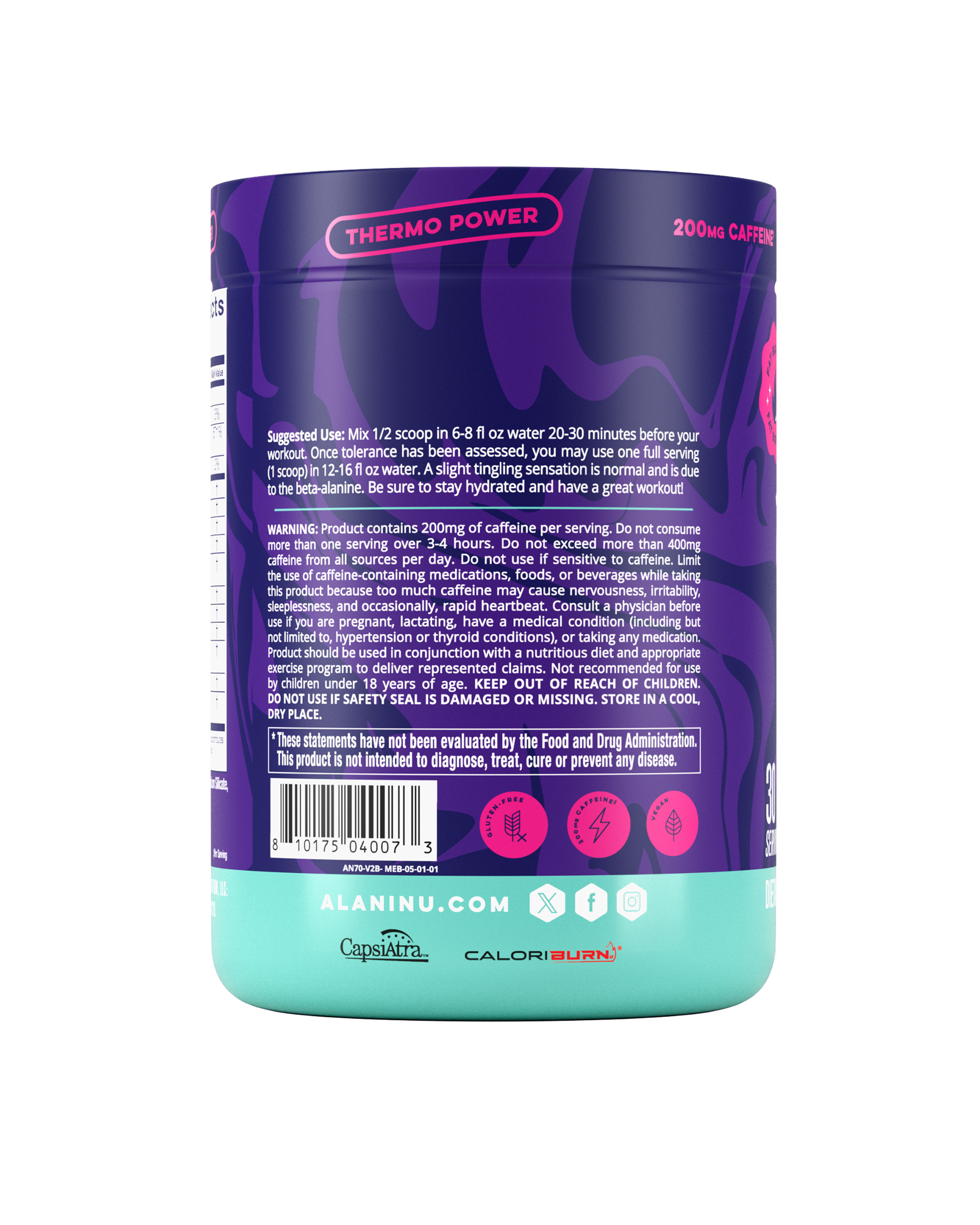 Pre-Workout+ Burn - Melonberry Blast #048PZ