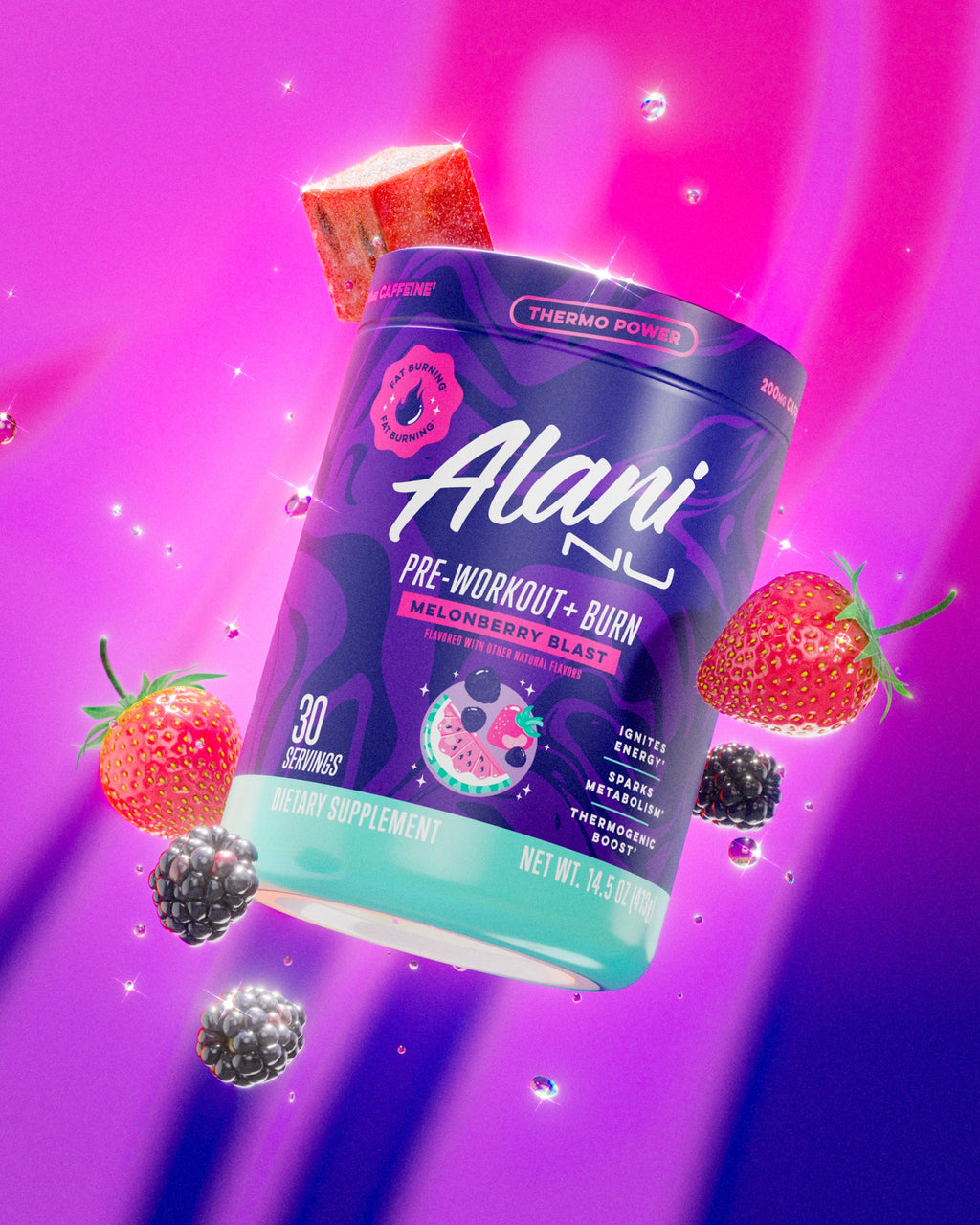 Pre-Workout+ Burn - Melonberry Blast #048PZ