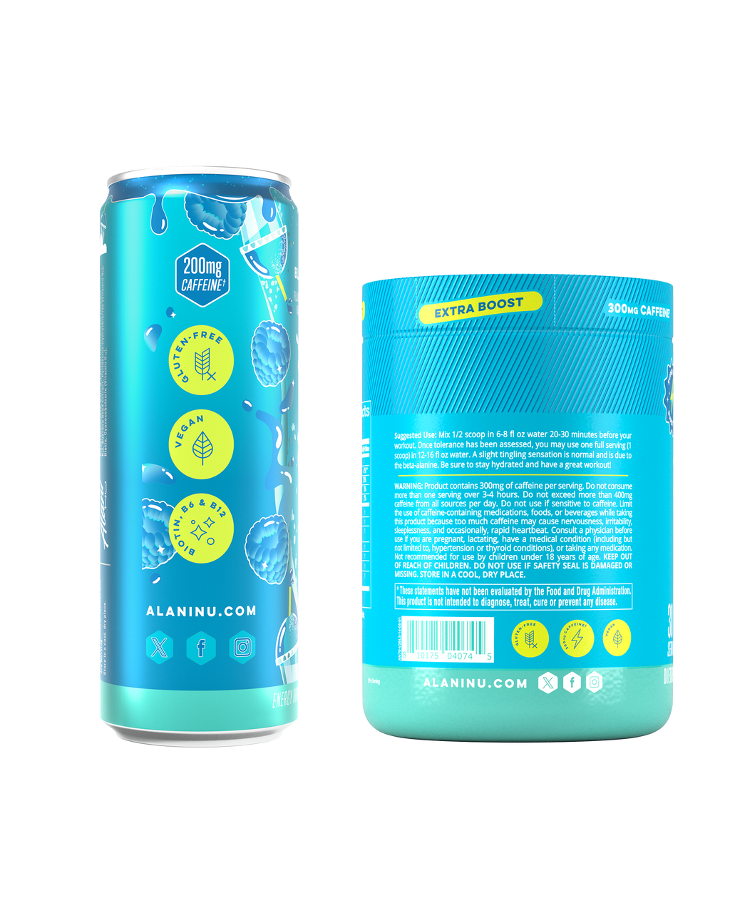 Energy Drink & Pre-Workout+ - Blue Slush #003B7