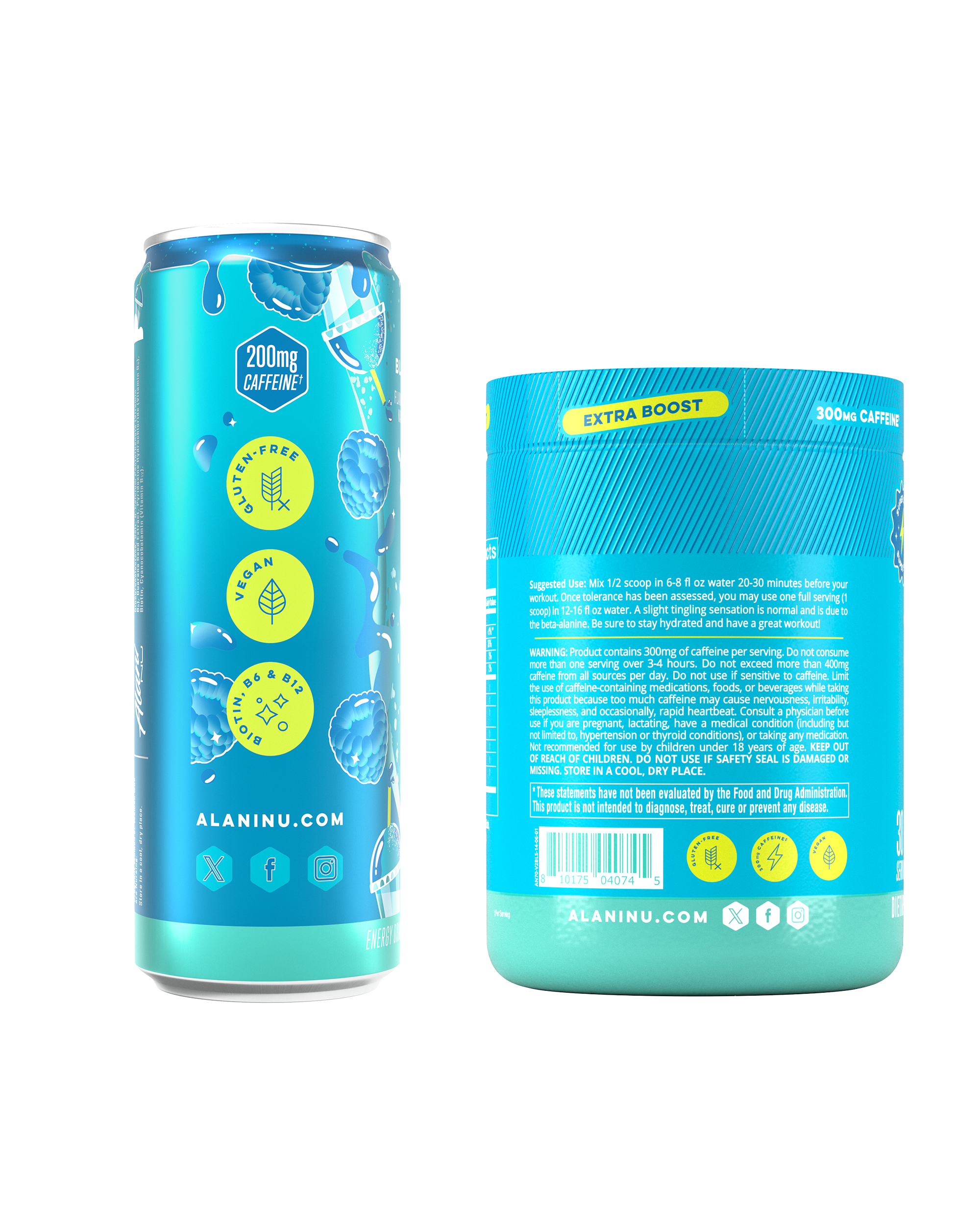 Energy Drink & Pre-Workout+ - Blue Slush #003B7