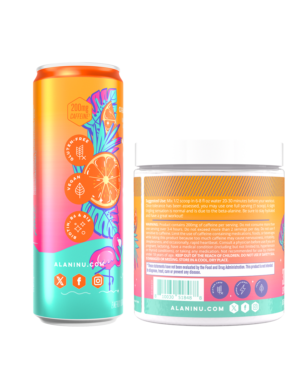 Energy Drink & Pre-Workout - Orange Kiss #020H5