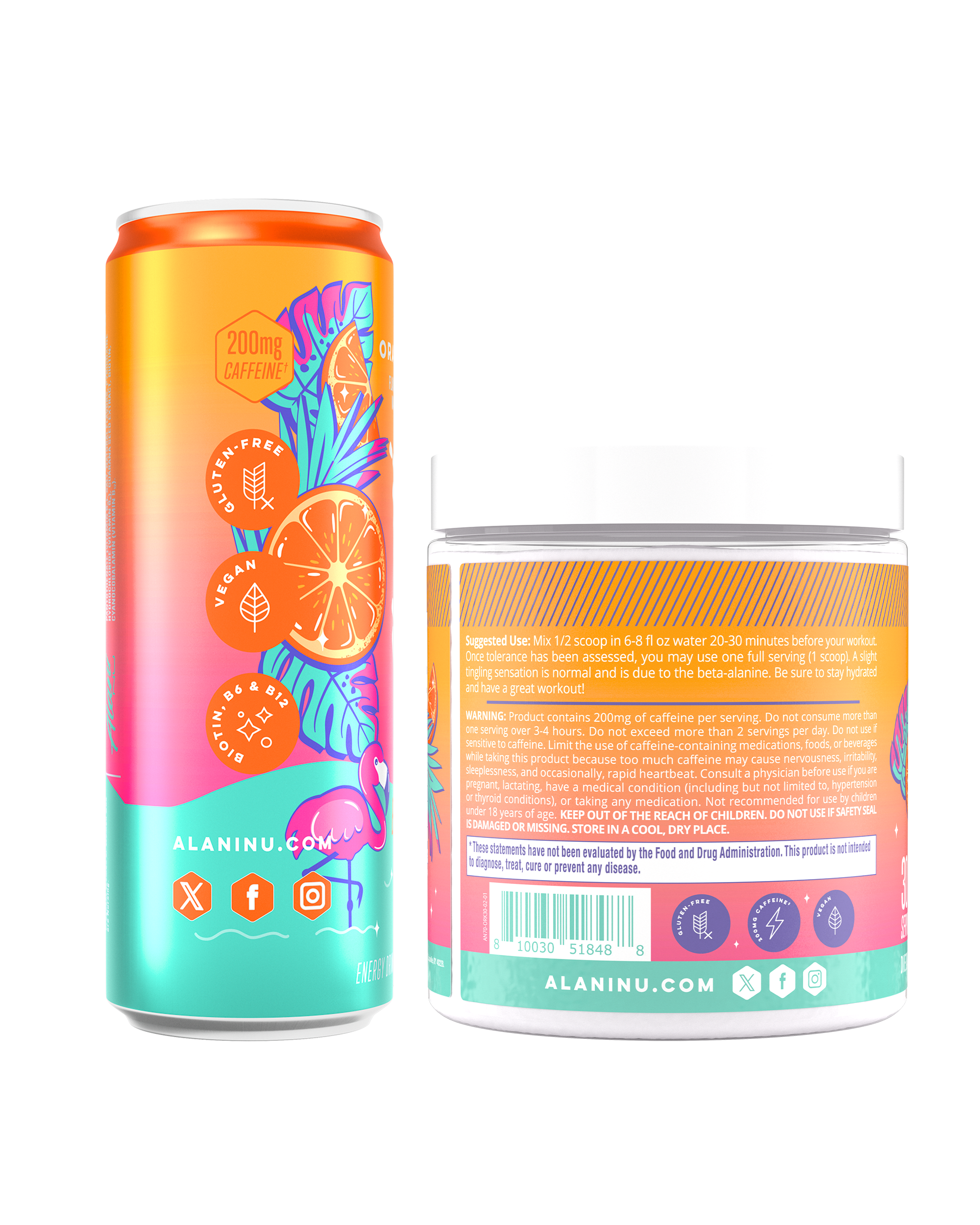 Energy Drink & Pre-Workout - Orange Kiss #020H5