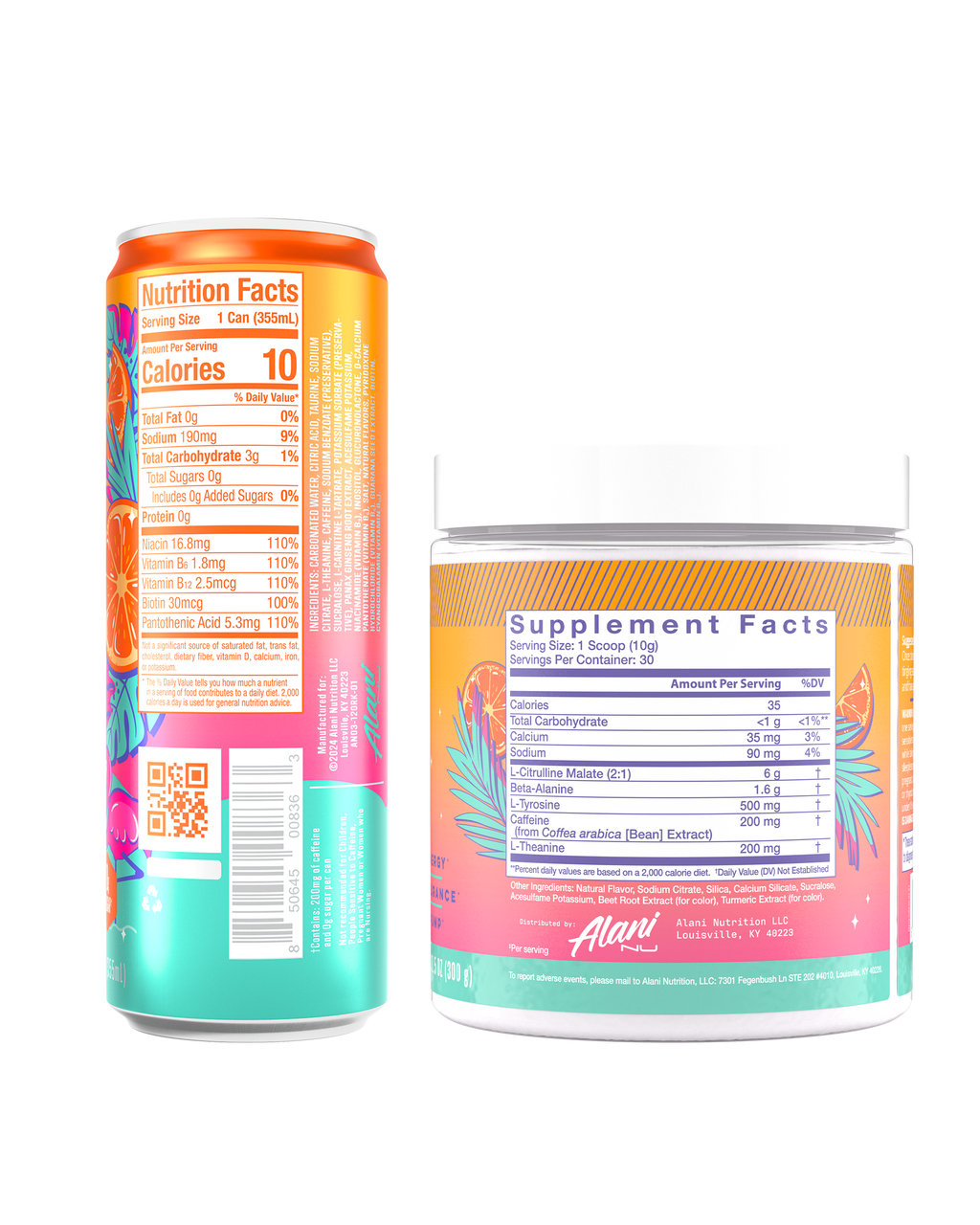 Energy Drink & Pre-Workout - Orange Kiss #020H5