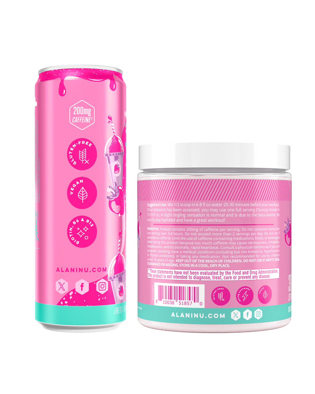 Energy Drink & Pre-Workout - Pink Slush #021GJ