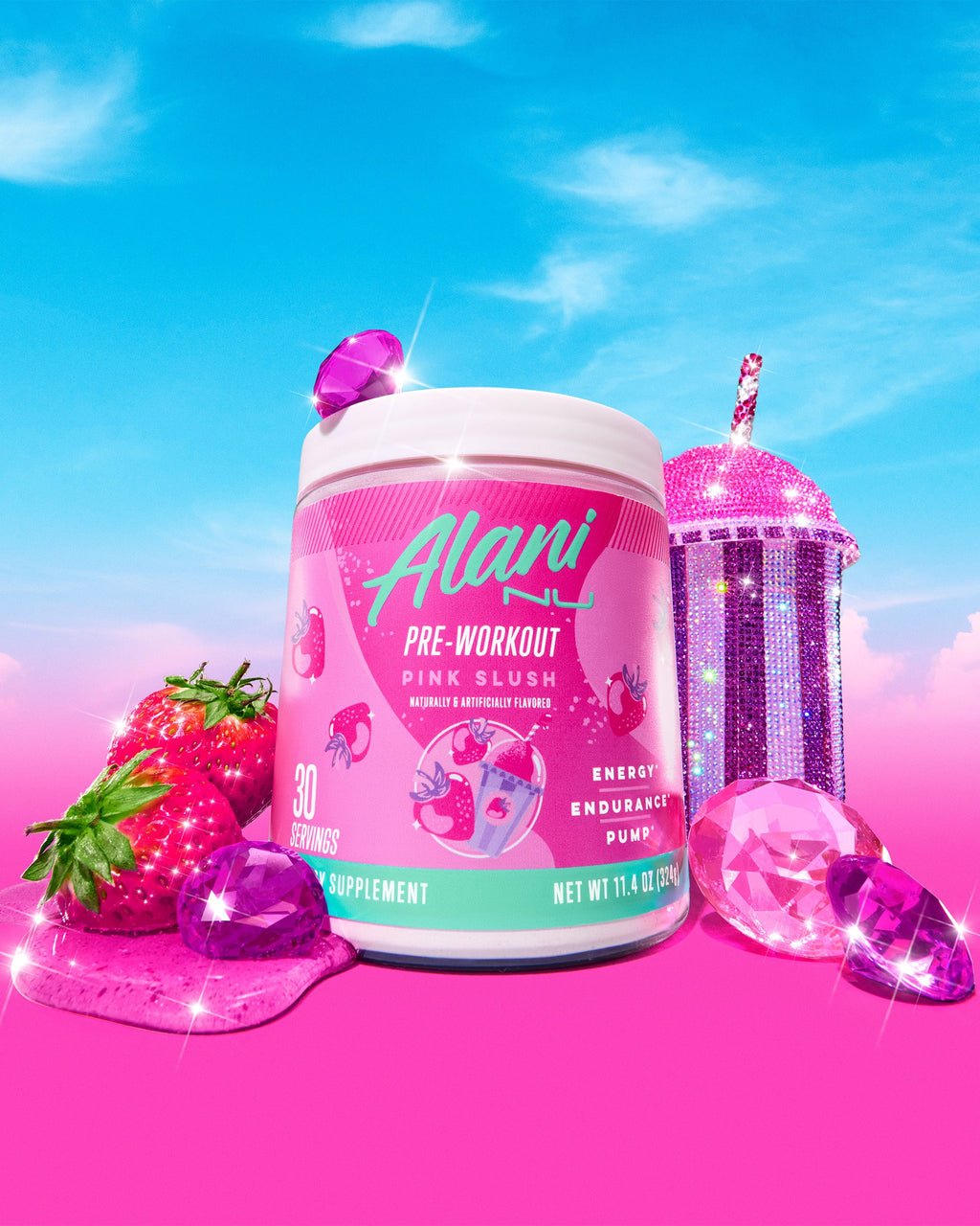 Energy Drink & Pre-Workout - Pink Slush #021GJ