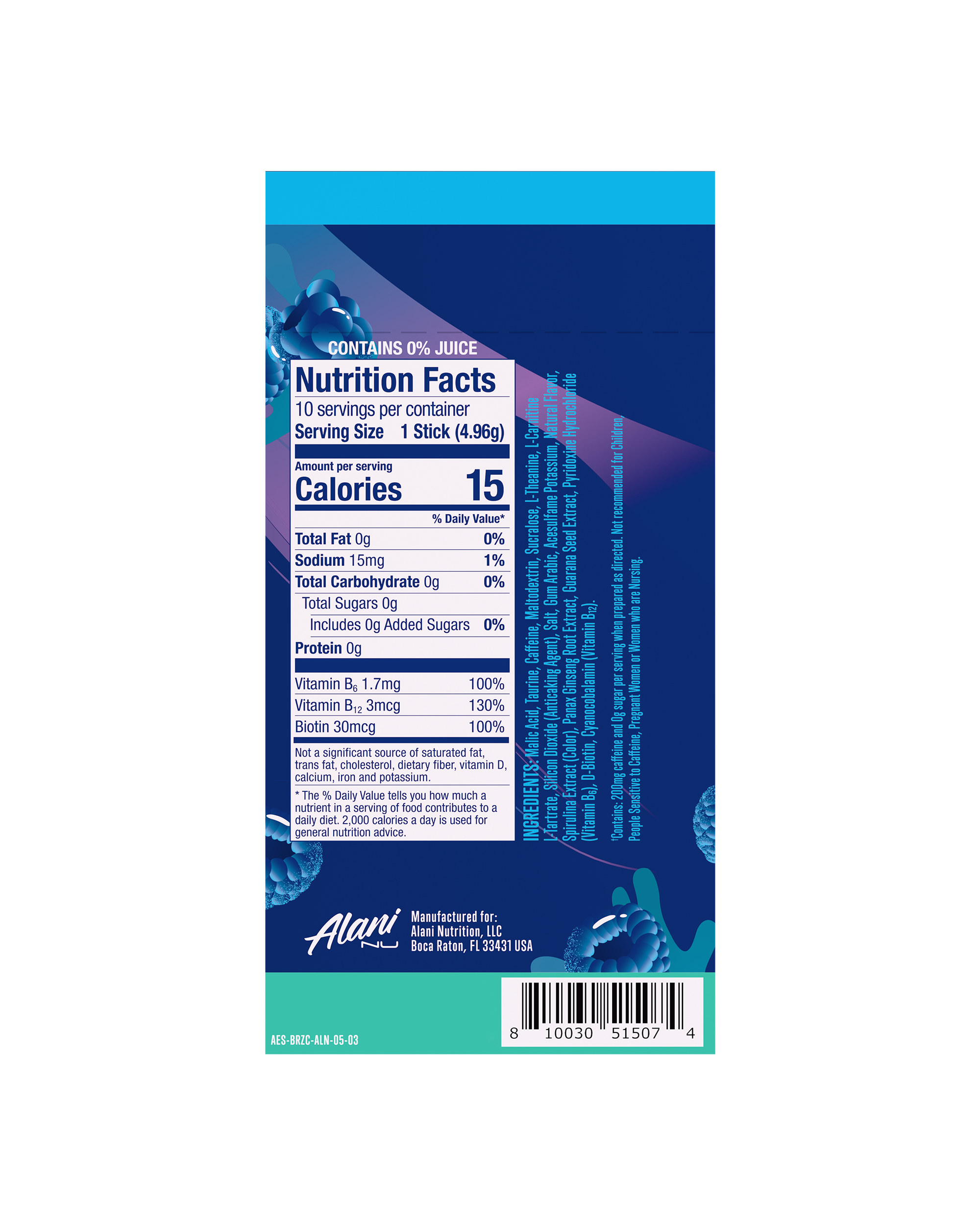 Energy Sticks - Breezeberry #0278I
