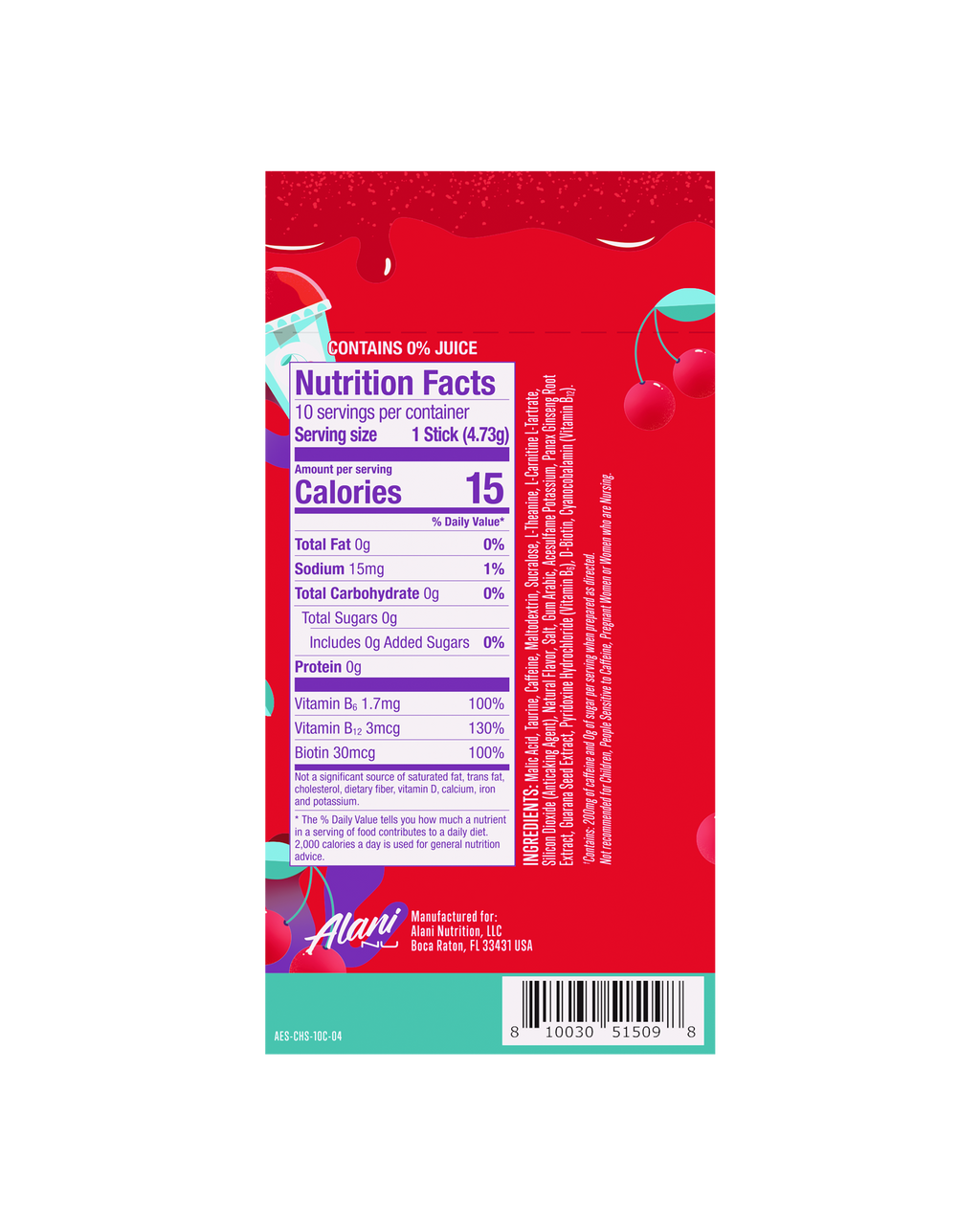Energy Sticks - Cherry Slush #028II