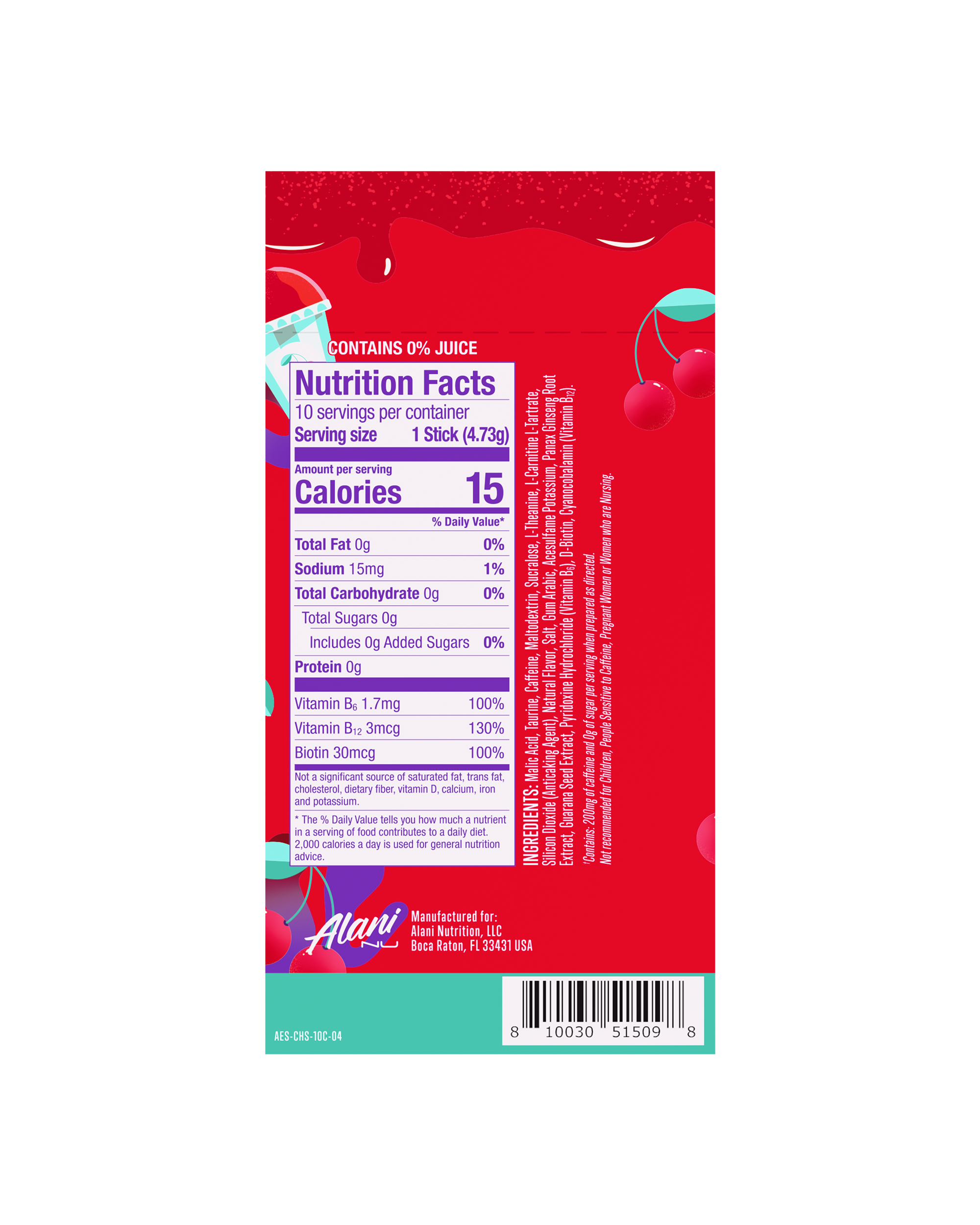 Energy Sticks - Cherry Slush #028II