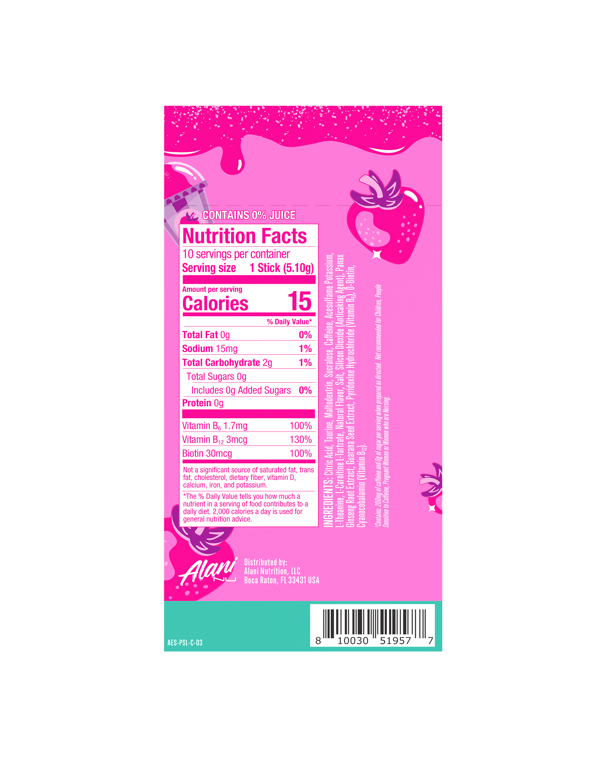 Energy Sticks - Pink Slush #035JV