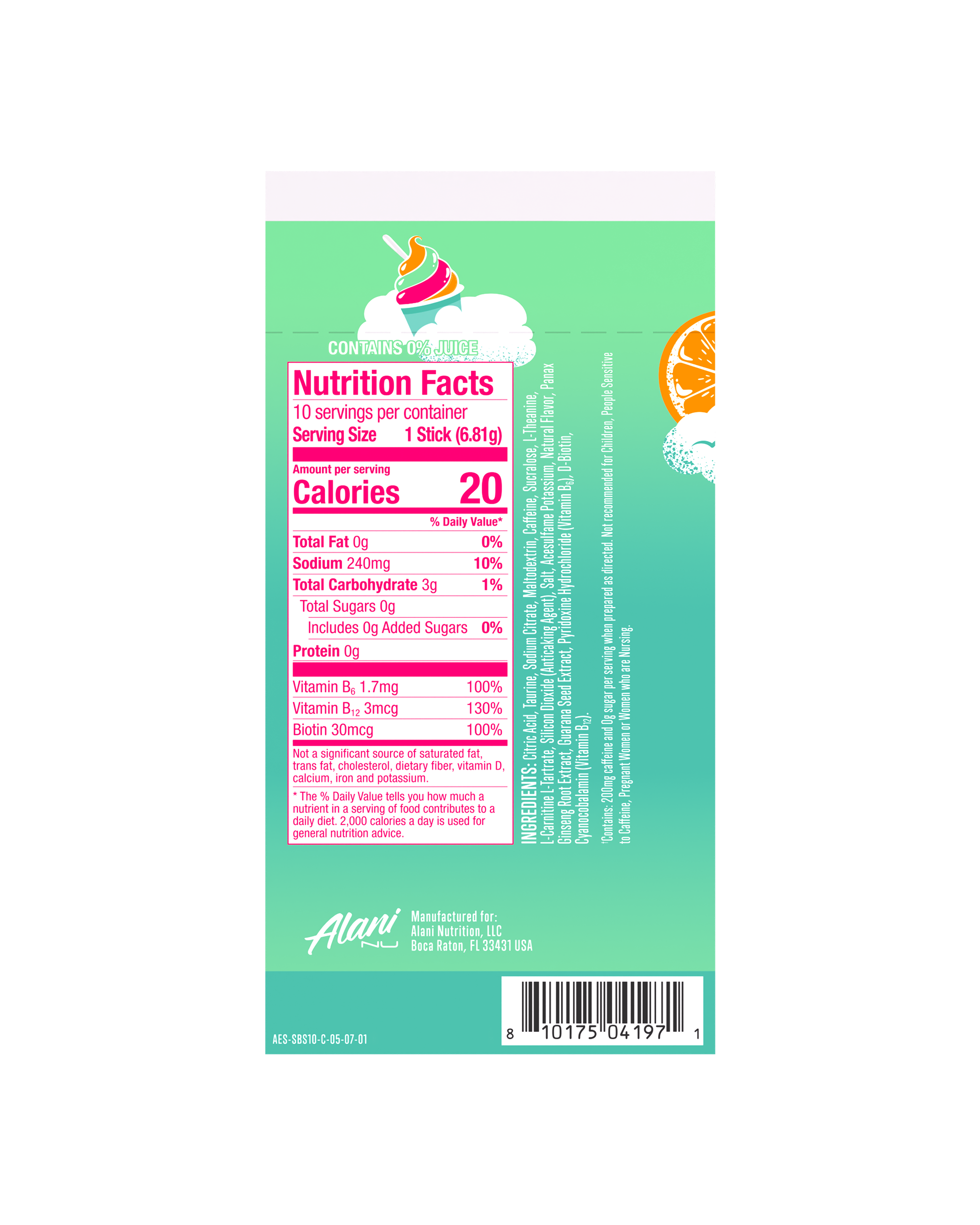 Energy Sticks - Sherbet Swirl #036MR
